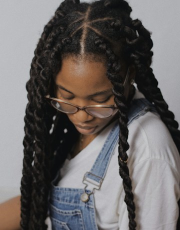 Cornrow braids editorial
